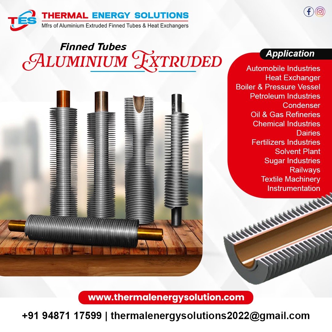 Aluminium Extruded Finned Tubes Manufacturer in India